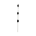 Poste de Paso para Cerca Eléctrica / Tubo de Acero Galvanizado en Caliente / 3 Aisladores con Remache / Longitud 75 cm (29.5 in) / Diámetro 25 mm (1 in) / Peso 0.57 kg SFPOST3-l