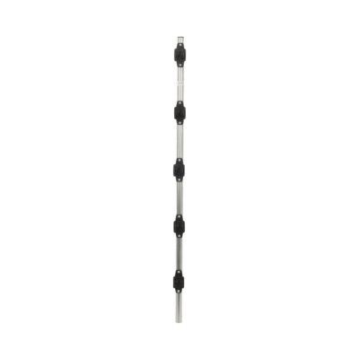 Poste de Paso para Cercas Eléctricas / Tubo Redondo 25 mm (1 in) / Longitud 1 m (39.4 in) / 5 Aisladores Integrados / Acero Galvanizado en Caliente