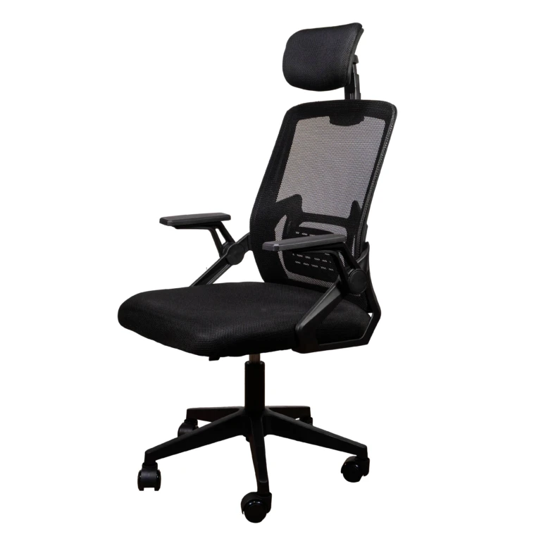 Silla de Oficina Naceb NA-2789 Axis Air Flow. Silla con malla transpirable, soporte lumbar y cervical, respaldo reclinable y pistón de clase 3