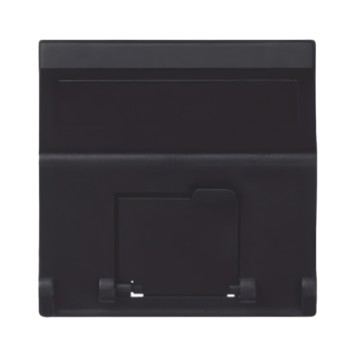 Placa de Voz y Datos Inclinada / 1 Puerto Keystone RJ45 / Guardapolvo Integrado / IP20 / 45x45 mm
