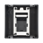 Módulo de Placa Plana / 1 Espacio Jack Keystone / Guardapolvo Integrado / 45 × 45 mm / 8.5 mm Profundidad / Compatible Cajas Teleblock y Ofiblock SM1KEYN-AD-1-l