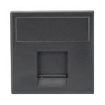 Módulo de Placa Plana / 1 Espacio Jack Keystone / Guardapolvo Integrado / 45 × 45 mm / 8.5 mm Profundidad / Compatible Cajas Teleblock y Ofiblock SM1KEYN-l