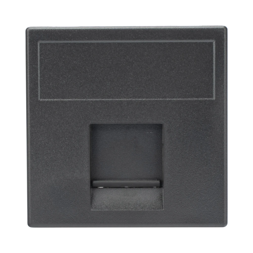 SM1KEYN-l Módulo de Placa Plana / 1 Espacio Jack Keystone / Guardapolvo Integrado / 45 × 45 mm / 8.5 mm Profundidad / Compatible Cajas Teleblock y Ofiblock SM-1-KEY-N 1