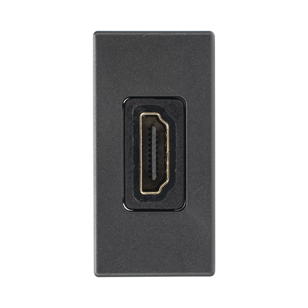 SMHDMIN-l Módulo HDMI / Conector Hembra-Hembra / Full HD y 4K / Acabado Negro / Sistema Modular K45 SM-HDMI-N 1