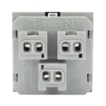 Módulo para Tomacorriente Euroamericano / Color Negro / 45x45 mm (1.77 x 1.77 pulgadas) / Compatible con Torres y Cajas para Escritorio SMTCEAN-AD-3-l