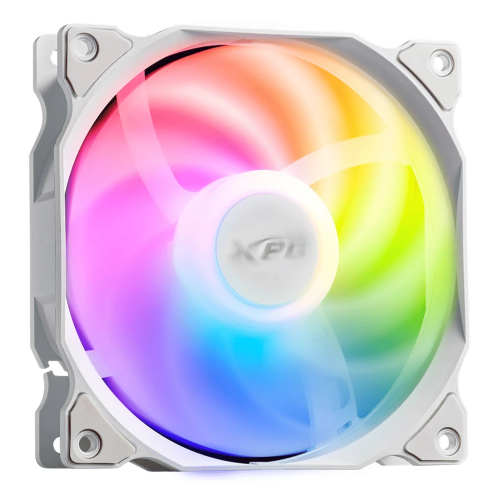 Ventilador XPG VENTO 120 ARGB PWM (Pulse Width Modulation). Dimensiones 120 x 120 x 25mm. Con Iluminacion ARGB. VENTO120ARGBPWM-WHCWW 1