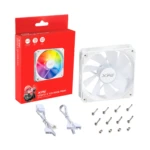 Ventilador XPG VENTO R 120 ARGB PWM (Pulse Width Modulation). Dimensiones 120 x 120 x 25mm. Iluminación ARGB. BLANCO VENTOR120ARGBPWM-WHCWW VENDAT250_3_full