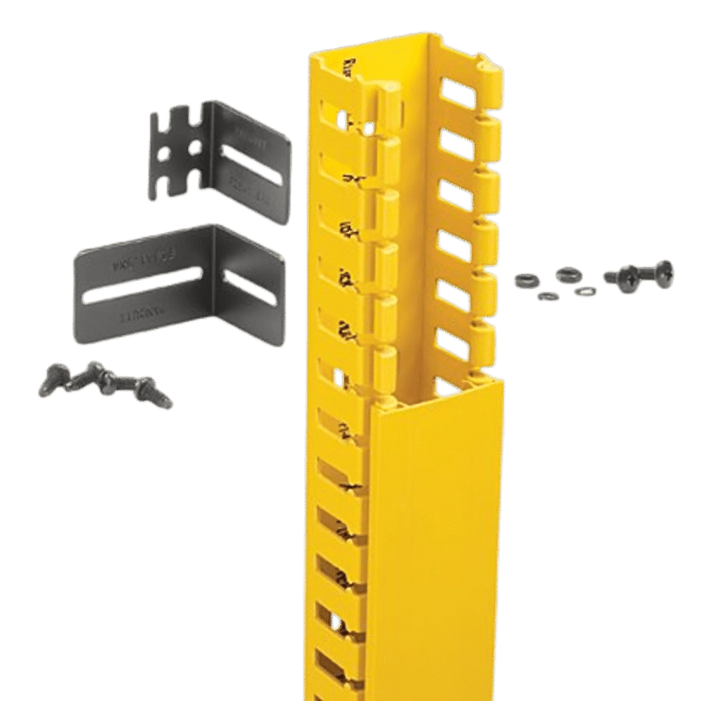 Kit de Administración de Cables Vertical / Sistema de Enrutamiento 2x2 / Altura 1828.8 mm (6 ft) / ABS Libre de Halógenos / Color Amarillo FRHD2KTYL 2