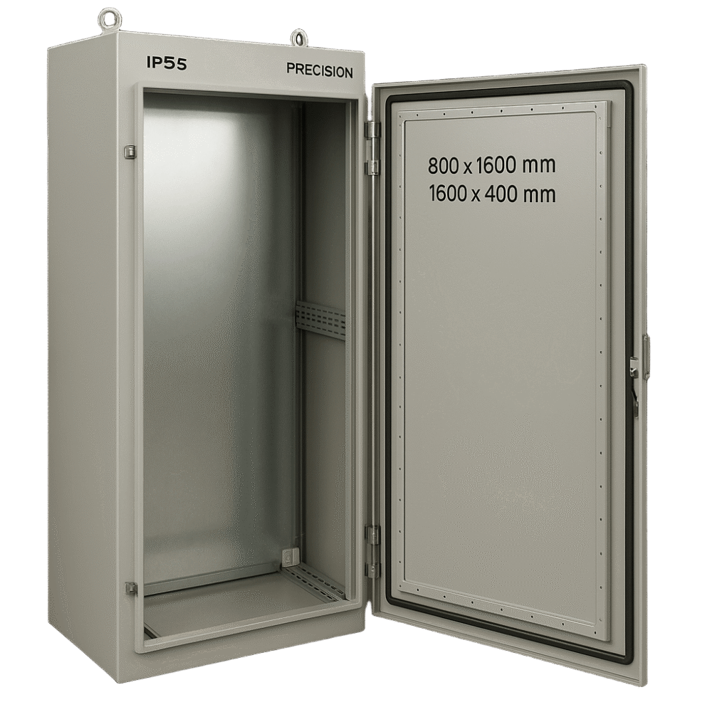 adicional_1S1000-14 Gabinete de Acero IP55 / 800 x 1600 x 400 mm / IK10 / Carga 80 kg / Placa Trasera 750 x 1565 mm / Exterior PST8016040AT 2