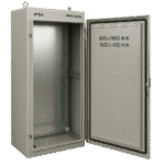 Gabinete de Acero IP55 / 800 x 1600 x 400 mm / IK10 / Carga 80 kg / Placa Trasera 750 x 1565 mm / Exterior adicional_1S1000-14