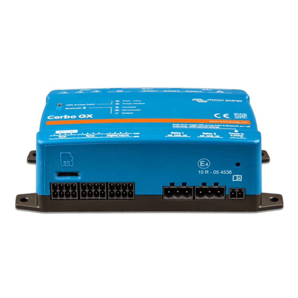 adicional_3S1000-1 Centro de comunicaciones / Monitoreo remoto / Pantallas táctiles 5" y 7" / Conectividad Bluetooth / VRM / VE.Direct, VE.Bus, VE.CAN, USB CERBOGXMK2 7