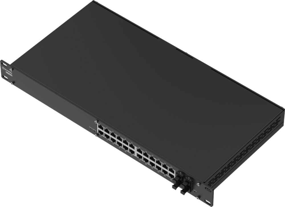 Switch Industrial Administrado / 24 Puertos Gigabit / 4 SFP / 56 Gbps / IP30 / Rack Mount / PROFINET Opcional SWM281 2