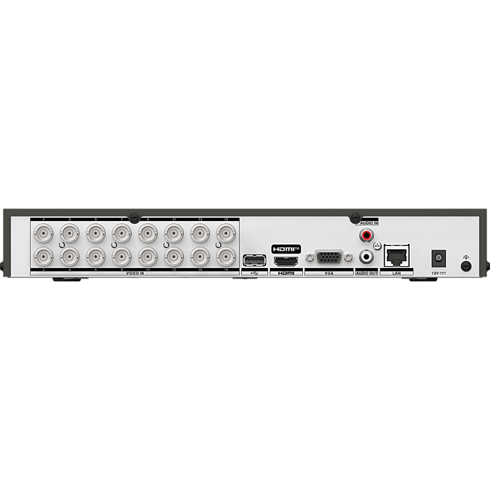 lateral_derecha_0S1000-11 DVR Pentahíbrido / 16 Canales TurboHD 4K + 32 Canales IP / AcuSearch / Protección Perimetral IA / 20 TB / HDMI 4K / H.265+ DS-7216HUHI-S2/XT 4