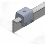 Clamp de Sujeción para Paneles Solares / Aluminio Serie 6000 / Sin Perforaciones / Lámina Engargolada / 187 g / Tornillos Acero Inoxidable lateral_izquierda_0S1000-2