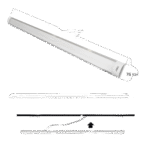 Regleta LED Slim / 40W / 6500K / 2800 lm / 120° / 100-240 Vca~ / 1200 mm lateral_izquierda_0S1000-9