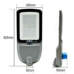 Luminario Urbano LED / 100W / Flujo Luminoso 16 000 lm / Ángulo de Luz 105°-135° / Fotocelda Integrada / IP65 / Vida Útil 50 000 h listado_0S1000-3
