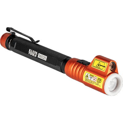 Minilinterna LED / 70 Lúmenes / Láser Rojo Clase 3R / Caídas 3 m (9.8 ft) / Rango -30 a 60 °C / Anillo Fosforescente