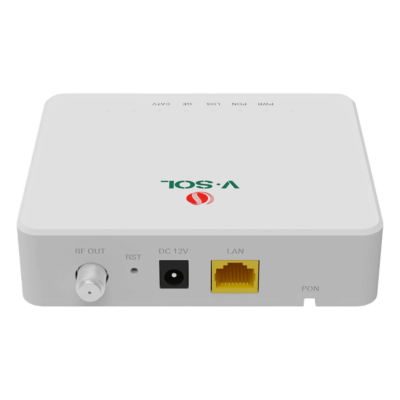 ONU Bridge / Dual GPON-EPON / 1x SC/APC PON / 1x LAN Gigabit / 1x CATV / Triple Play / 130x100x30 mm (5.1x3.9x1.2 in)