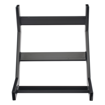 Curva Vertical Interior 90° / Escalera Tubular 1.5' x 12' / Radio 12' (39.4 ft) / Acero con Epóxico Negro / Incluye Accesorios de Instalación