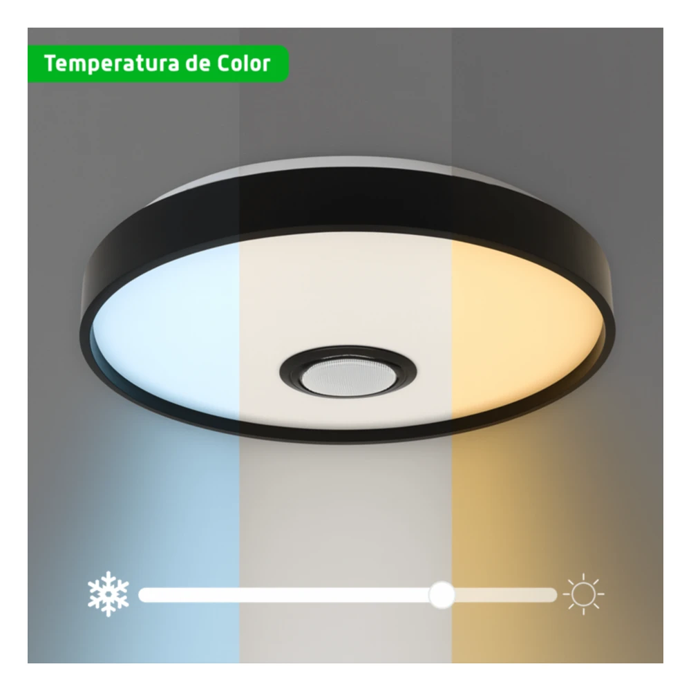 portada_0S1000-116 Luminario LED RGB / 30W / 2400 Lúmenes / Bluetooth / Control por App / Voltaje Universal 85-265V / 380 mm (1.2 ft) Diámetro JLAR-3003 1