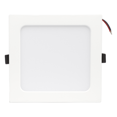 Spot LED Empotrable Cuadrado / 15 W / 1200 lúmenes / Luz Fría 6000 K / Ángulo 120° / IP20 / 17.5 x 17.5 cm (6.9 x 6.9 in)
