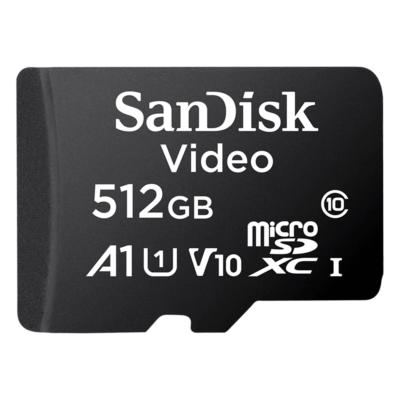 Memoria microSD / 512GB / Alta Resistencia / Clase 10 / -25°C a 85°C / 50MB/s escritura / 256 TBW