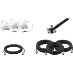Kit de 3 Antenas Omnidireccionales tipo Domo y Divisor de Potencia de 4 salidas / Jumpers Coaxiales de 3 m y tres de 15 m con conectores N macho portada_0S1000-148