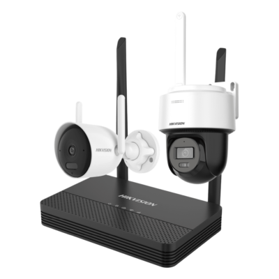 Kit de Videovigilancia IP Inalámbrico / 4 Megapixel / NVS 4 Canales / 2 Cámaras Wi-Fi / Dual Light / Audio Bidireccional / IP66 / Micro SD 512 GB