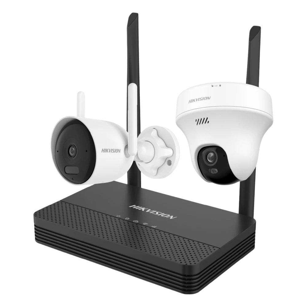 portada_0S1000-158 Kit IP Inalámbrico / 4 Megapixel / NVS 4 Canales / 2 Cámaras Wi-Fi / Dual Light IR y Blanco / Audio Bidireccional / IP66 / Micro SD 512 GB NKS4245WBTH 1
