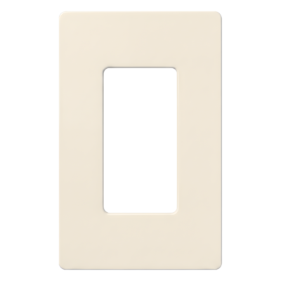 Placa de Pared / 1 Espacio / Sin Tornillos / Acabado Satinado / 75 x 119 mm (2.94 x 4.69 in) / Diseño Delgado 7.6 mm