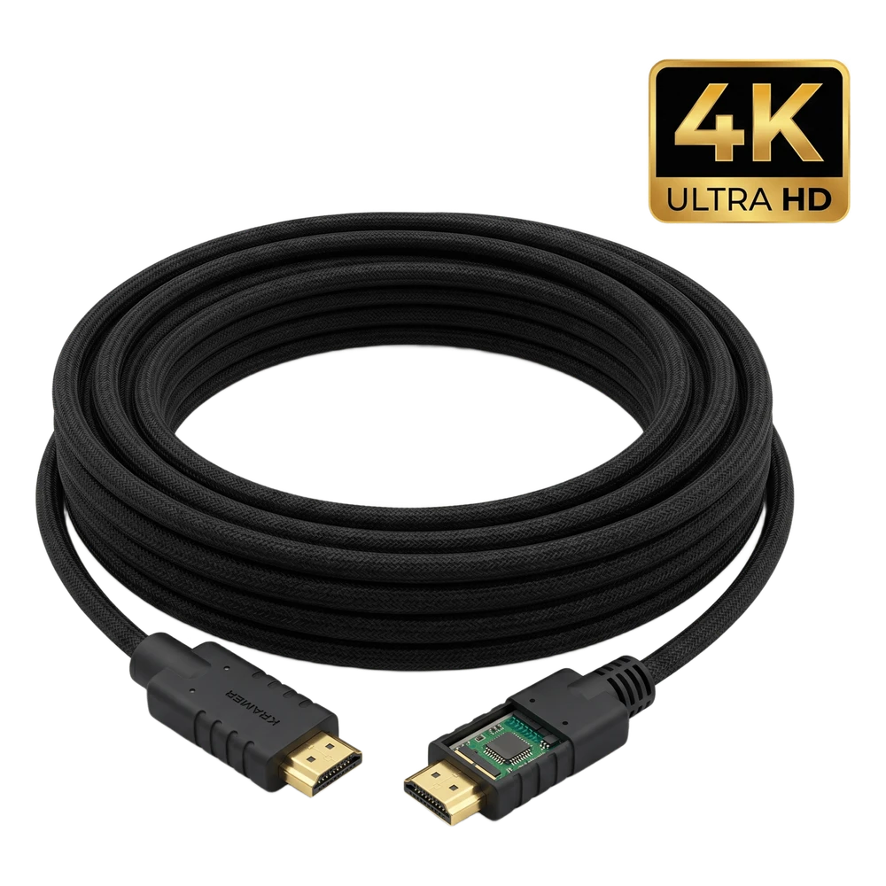 portada_0S1000-191 Cable HDMI Activo / 4K@60Hz 4:4:4 / 18 Gbps / 20 m (66 ft) / HDR / Triple Blindaje / K-Lock / UL CL3/FT4 CA-HM-66 1