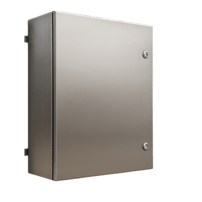 Gabinete IP66 / Acero Inoxidable / 600x600x250 mm (23.6x23.6x9.8 in) / Placa Galvanizada / 50 kg Carga