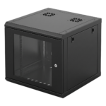 Gabinete de Pared / 6U Rack 19 in / Profundidad 635 mm (2.08 ft) / Cristal Templado / Carga 100 kg / Acero Reforzado portada_0S1000-211