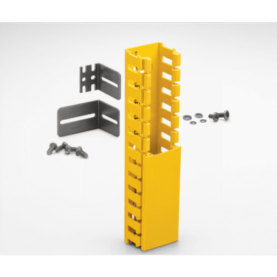Kit de Administración de Cables Vertical / Sistema de Enrutamiento 2x2 / Altura 1828.8 mm (6 ft) / ABS Libre de Halógenos / Color Amarillo