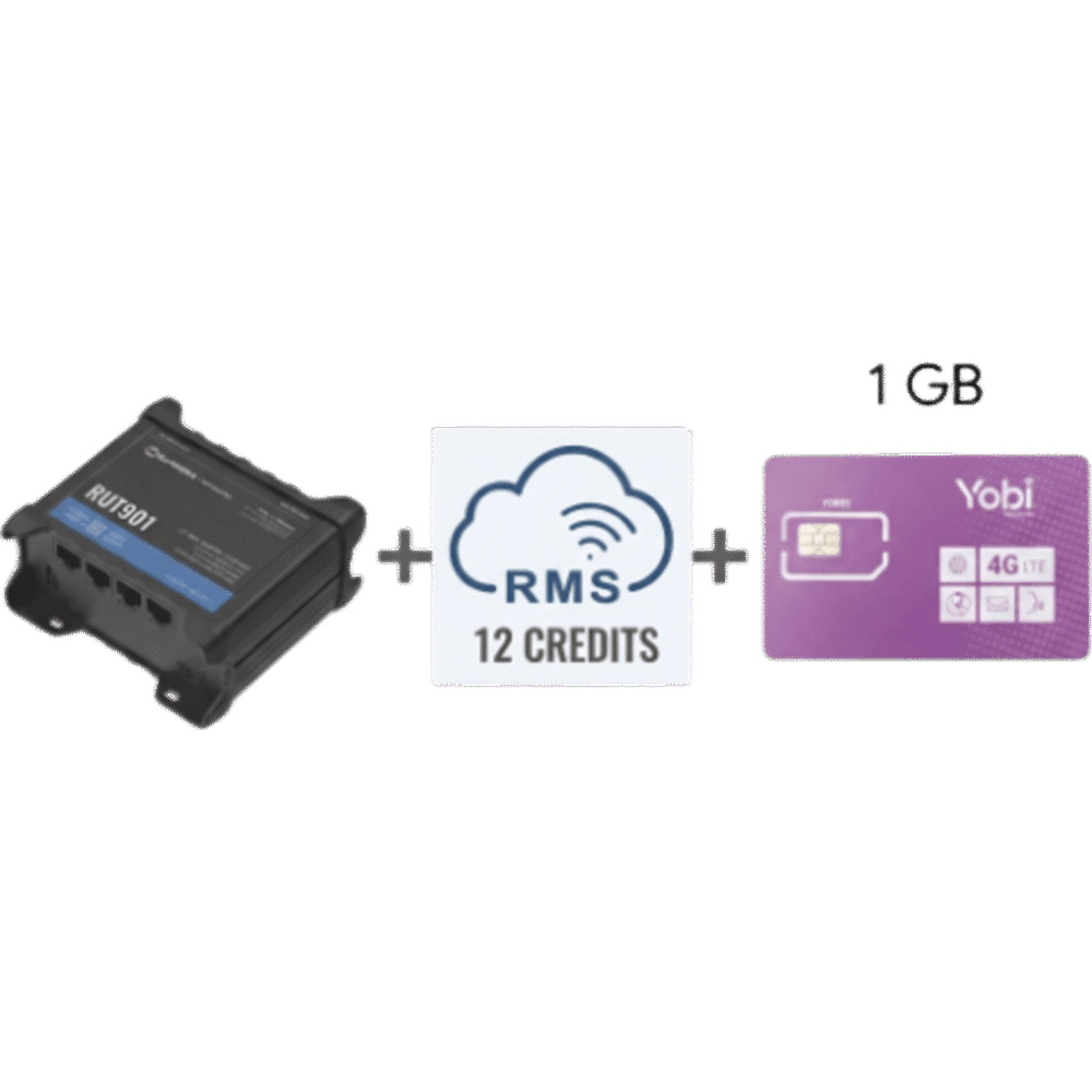 portada_0S1000-251 Router Teltonika LTE/4G RUT901 + 12 creditos RMS + SIM de YOBI de 1GB por Mes durante un año de servicio (solo datos) RUT901+1YRMS+1GBYOBI 1