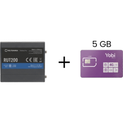 Router Celular Industrial / 4G LTE Cat 4 150 Mbps / Wi-Fi 2.4 GHz / Operación -40°C a 75°C / 2 Puertos Ethernet / Gestión RMS