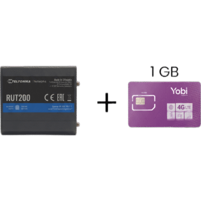 Router Celular Industrial / 4G LTE Cat 4 150 Mbps / Wi-Fi 2.4 GHz / 2 Puertos Ethernet / Operación -40°C a 75°C / Gestión RMS