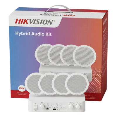Kit de Audio / Amplificador Bluetooth / 4 Altavoces de Plafón / 60 W / Línea 100/70V / 96 dB