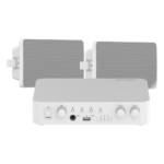 Kit Amplificador / 80W / 2 Zonas / Bluetooth USB RCA Micrófono / 100V 70V / 2 Altavoces portada_0S1000-282