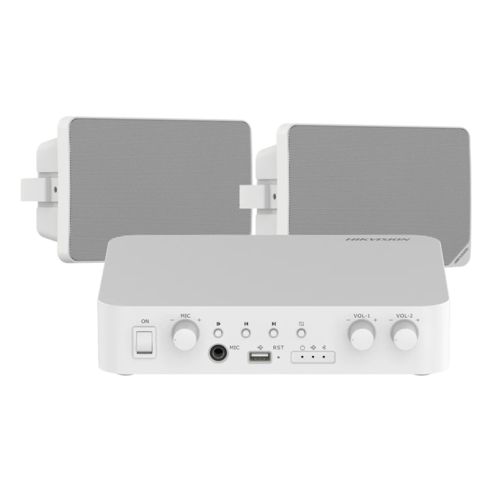 portada_0S1000-282 Kit Amplificador / 80W / 2 Zonas / Bluetooth USB RCA Micrófono / 100V 70V / 2 Altavoces DS-QAEKIT/ST 1