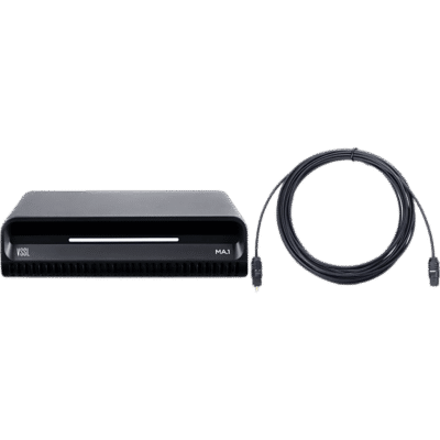 Amplificador de Streaming / 125W @ 8Ω Clase D / 2 Canales / AirPlay 2 + Google Cast / Bluetooth 5.3 LE Audio / HDMI eARC / Cable Óptico Toslink 4.6 m (15.1 ft) / Multiroom
