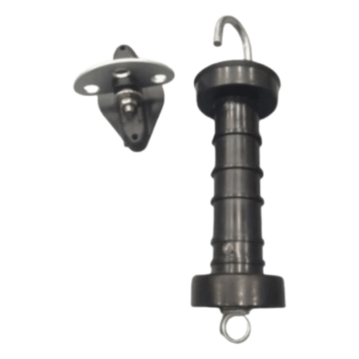Manija de Puerta para Cerco Eléctrico / PP + Metal Reforzado / Colgador 20 cm (7.9 in) / Terminal 8 cm (3.1 in) / Peso 190 g