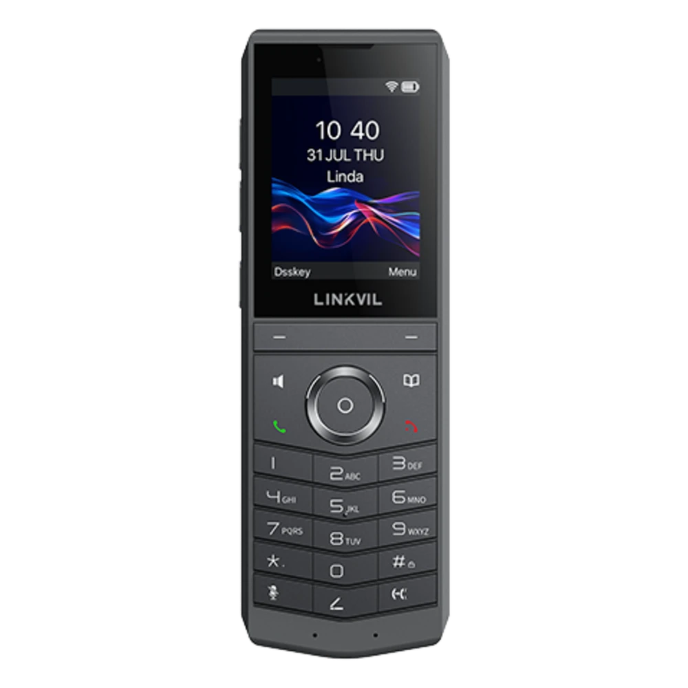 portada_0S1000-296 Teléfono IP Wi-Fi Portátil / Pantalla Color 2.4" 240x320 / Wi-Fi 6 Dual-Banda / Bluetooth 5.0 / Batería 3000mAh 13h Talk / Video H.264 4CIF / Resistencia Caídas 1.8 m (5.9 ft) / Conferencia 6 Vías / USB Type-C W620W 1