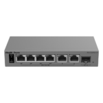 Switch Gigabit Smart Cloud / 7 Puertos / 4 PoE+ 40 W / 1 SFP Uplink / Capa 2 / Protección 6 kV / Fanless portada_0S1000-320