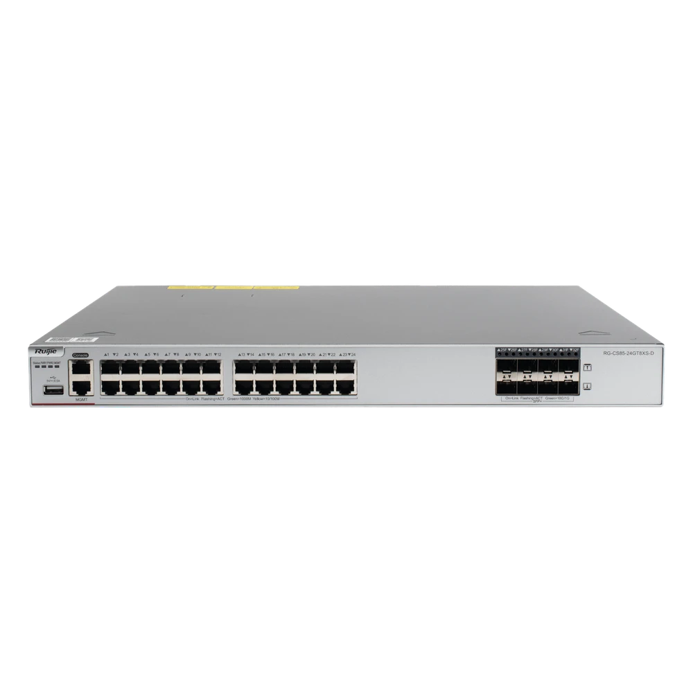 portada_0S1000-326 Switch Core Capa 3 / 24 Puertos Gigabit / 8 SFP+ 10Gb / 880 Gbps / Gestión en Nube / Fuente Modular RG-CS85-24GT8XS-D 1