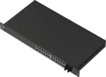 Switch Administrable L2+ / 24 Puertos PoE+ Gigabit / 4 Puertos SFP / Capacidad 56 Gbps / 300W PoE / Rack 19" / IP30 portada_0S1000-329