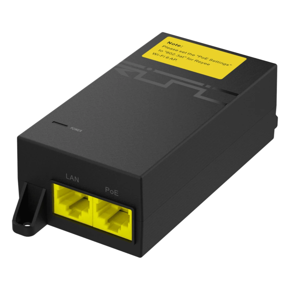 portada_0S1000-333 Inyector PoE Pasivo / Gigabit 1G / 52 V / 30 W / Protección 2000 A / RJ45 Blindado RG-POE-AT30 1