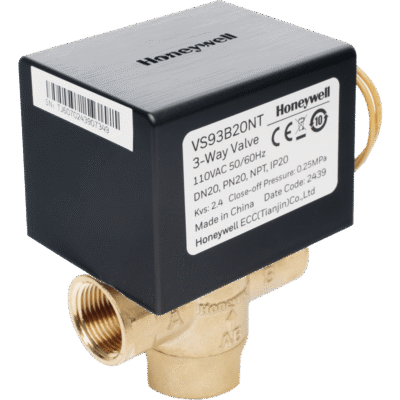 Válvula de Control Eléctrica / 2 Vías Tipo Bola / DN20 (3/4") / Actuador On/Off 3 Hilos / Sin Retorno por Resorte / 220 V CA / PN20