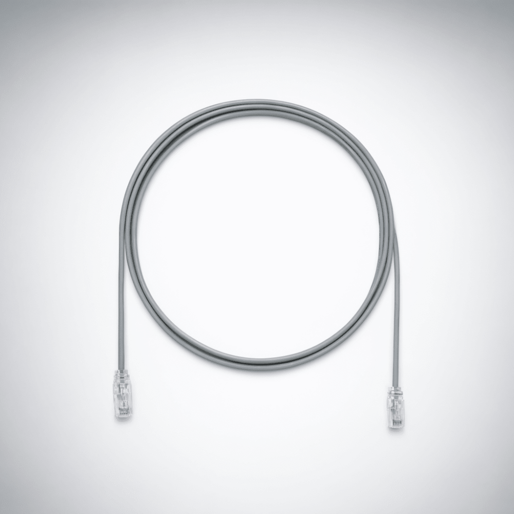 Cable de Parcheo UTP / Cat6A / 28AWG Diámetro Reducido / CM-LSZH / 3.05 m (10 ft) / Gris UTP28X10GY 1
