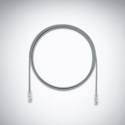 Cable de Parcheo UTP / Cat6A / 28AWG Diámetro Reducido / CM-LSZH / 3.05 m (10 ft) / Gris